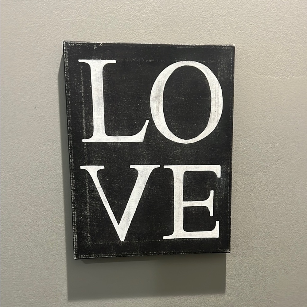 Black and White Love Wall Art